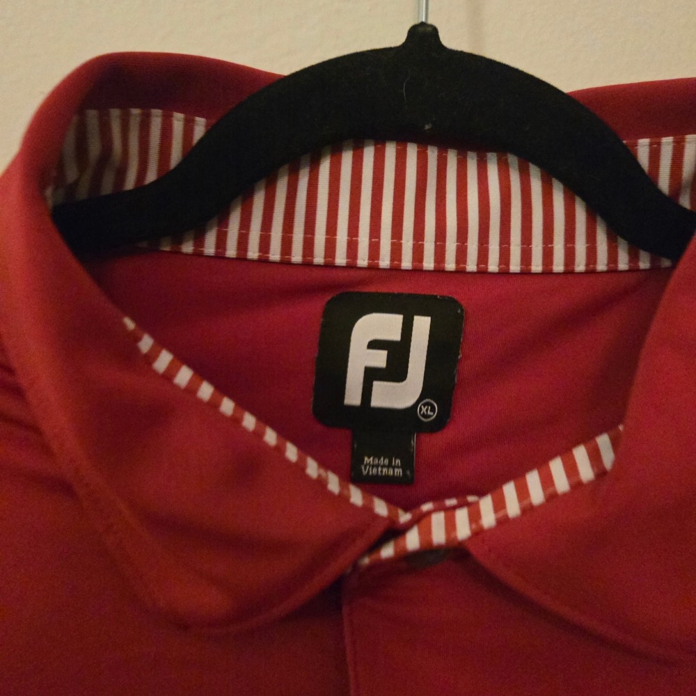 FootJoy Golf Polo Shirt Performance Athletic Fit Moisture Wicking XL - Picture 9 of 11